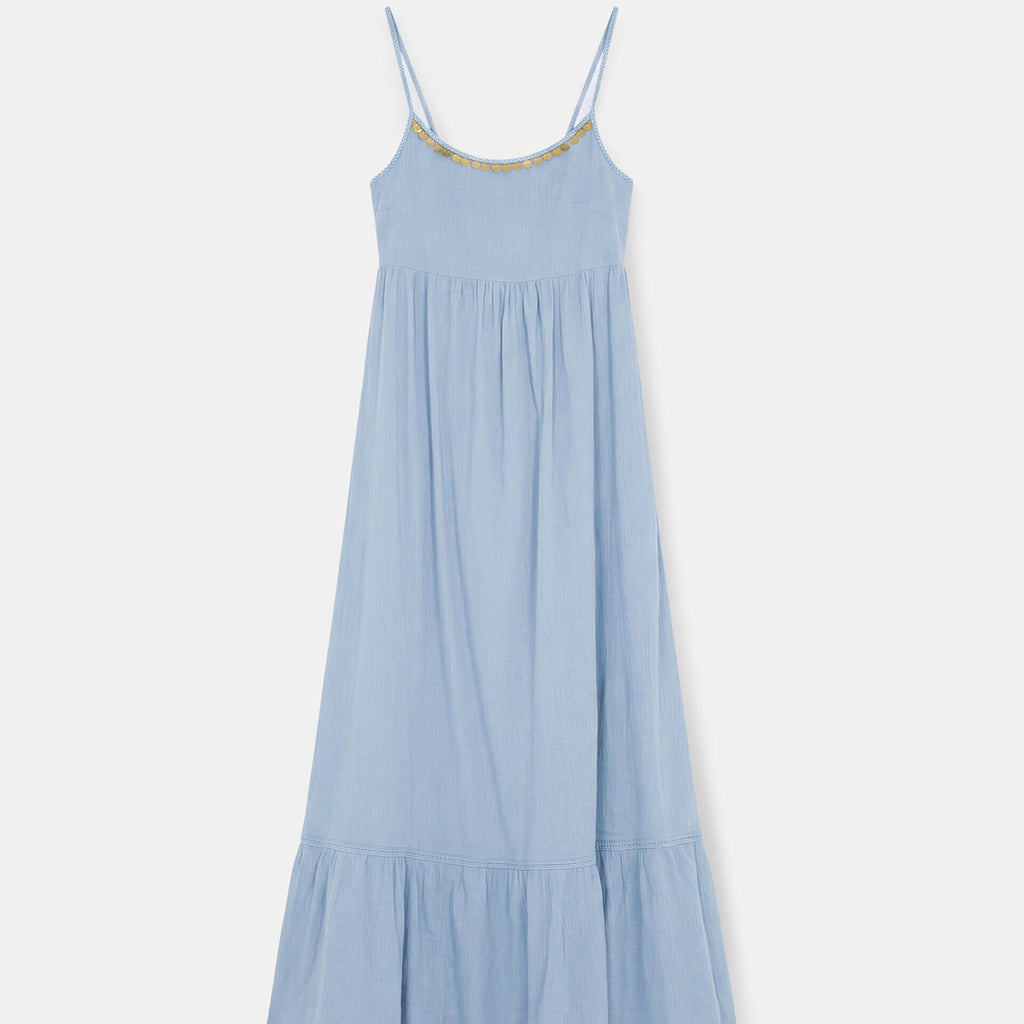 Embellished Sleeveless Maxi Dress