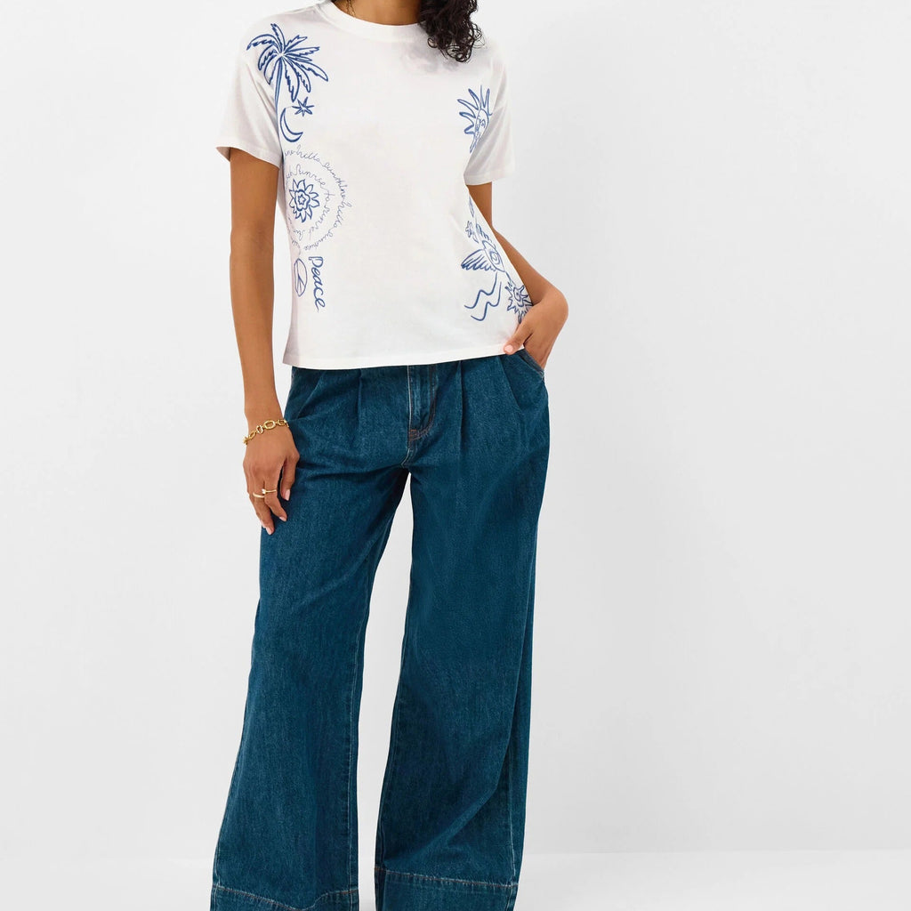 Sun Embroidered T-Shirt